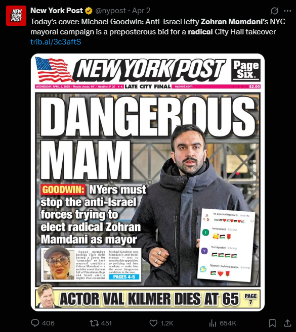 Zohran Mamdani - They will NEVER be pleased. 1 Screenshot 2025 07 03 012952